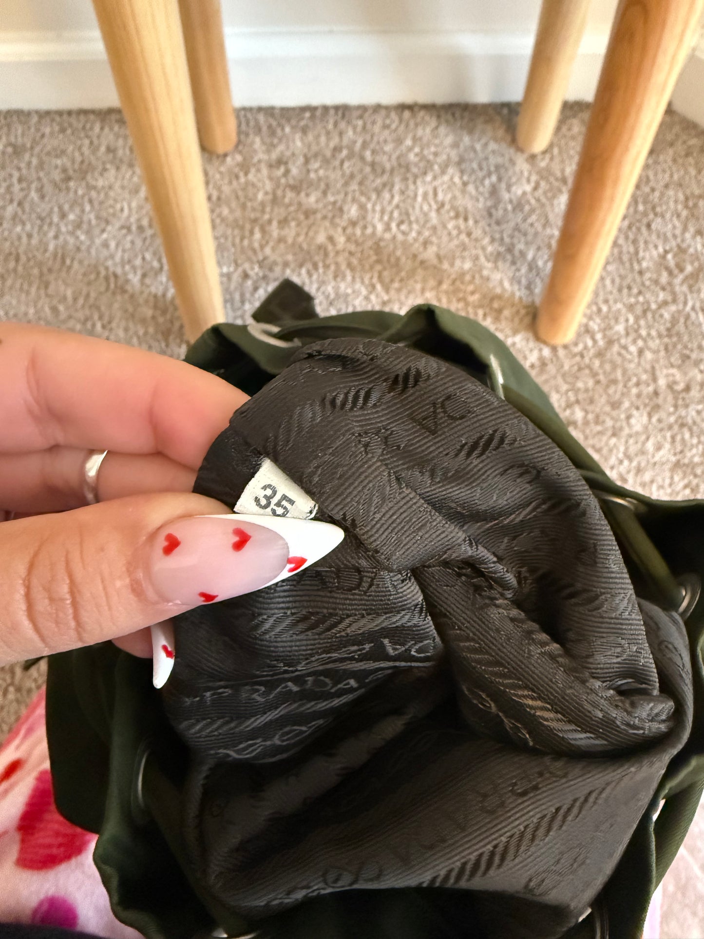Y2K Prada Green Nylon Backpack