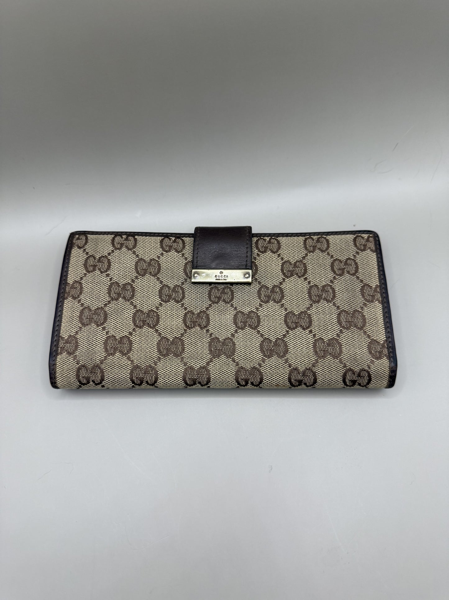 Vintage Gucci Monogram Long Wallet