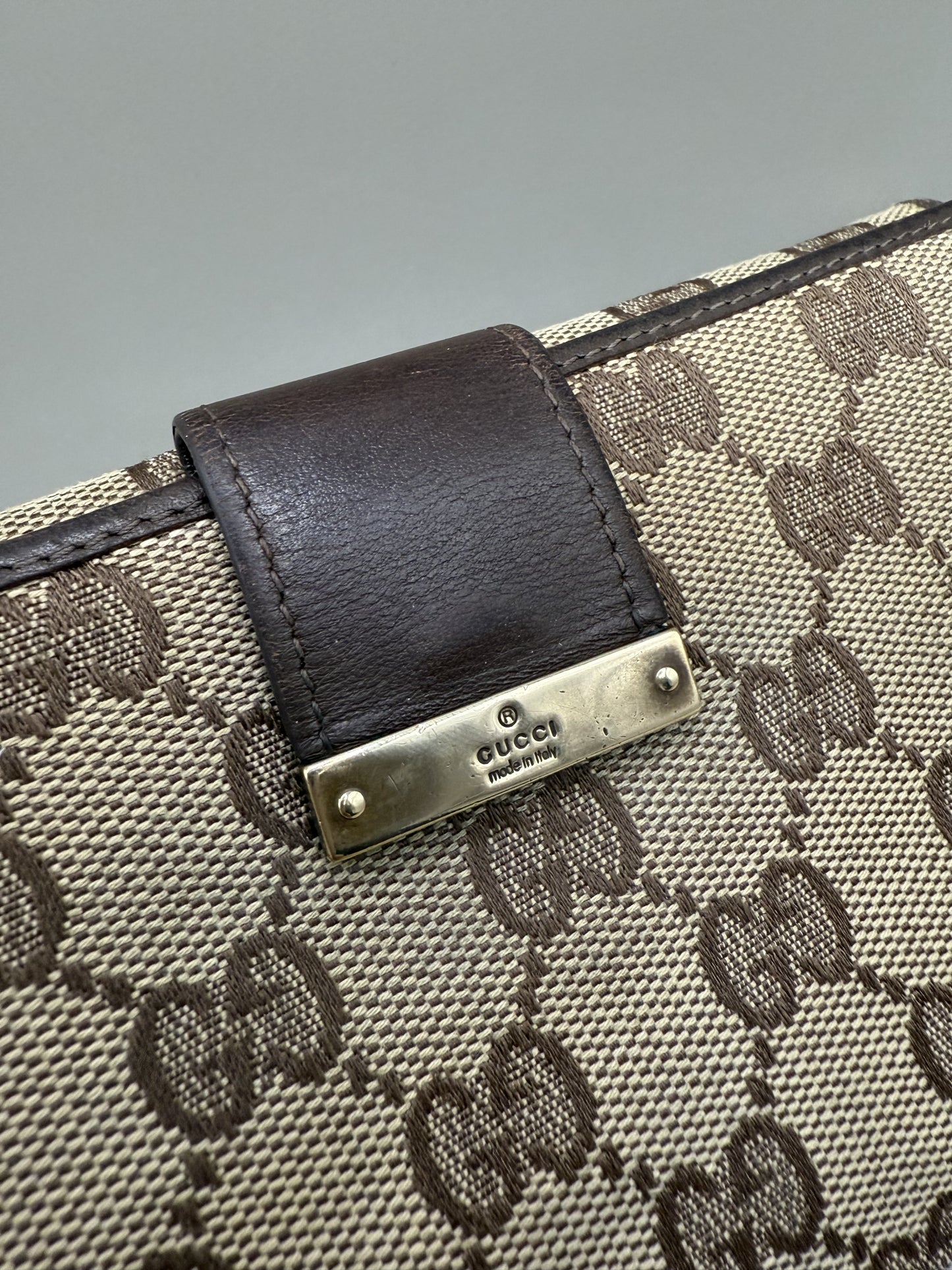 Vintage Gucci Monogram Long Wallet