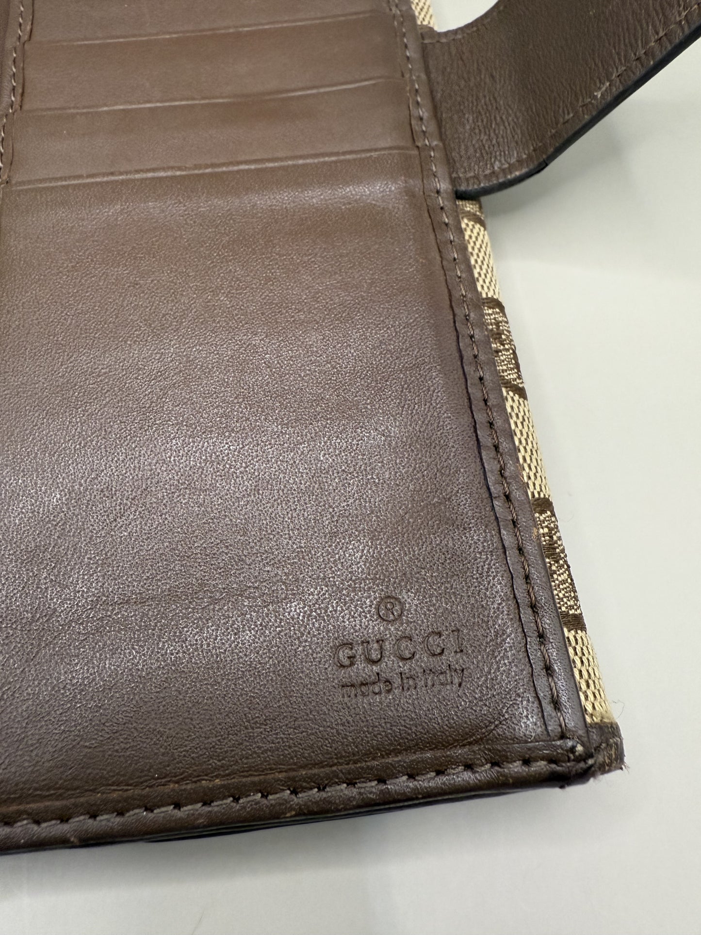 Vintage Gucci Monogram Long Wallet