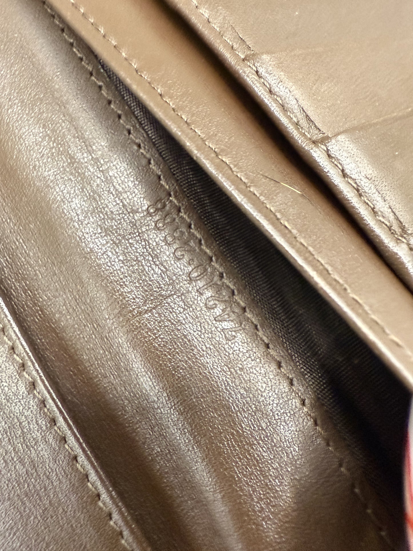 Vintage Gucci Monogram Long Wallet