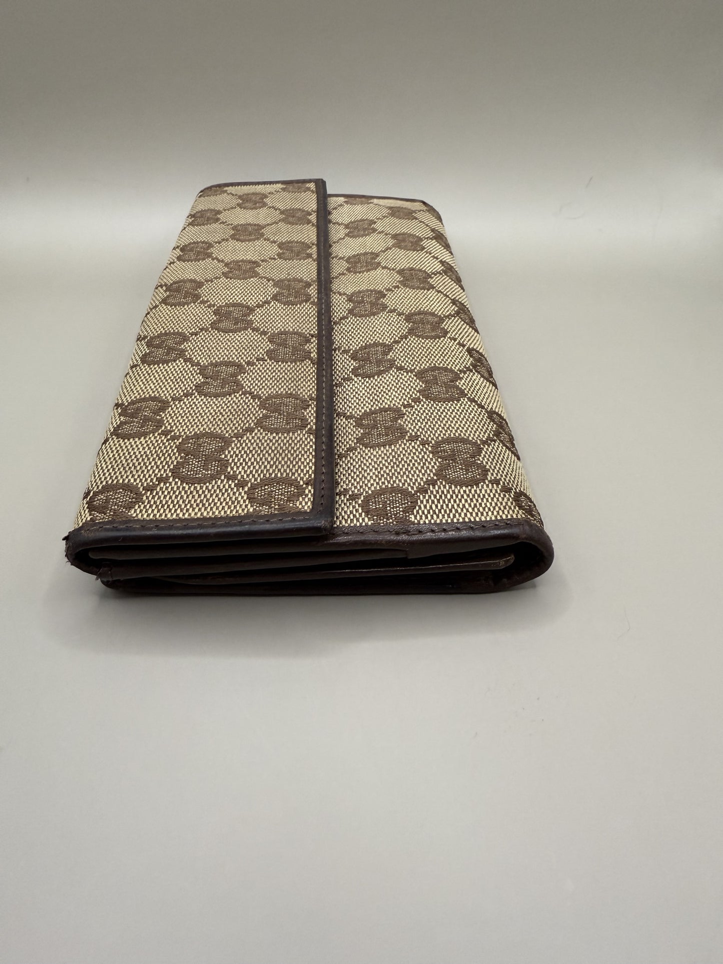Vintage Gucci Monogram Long Wallet