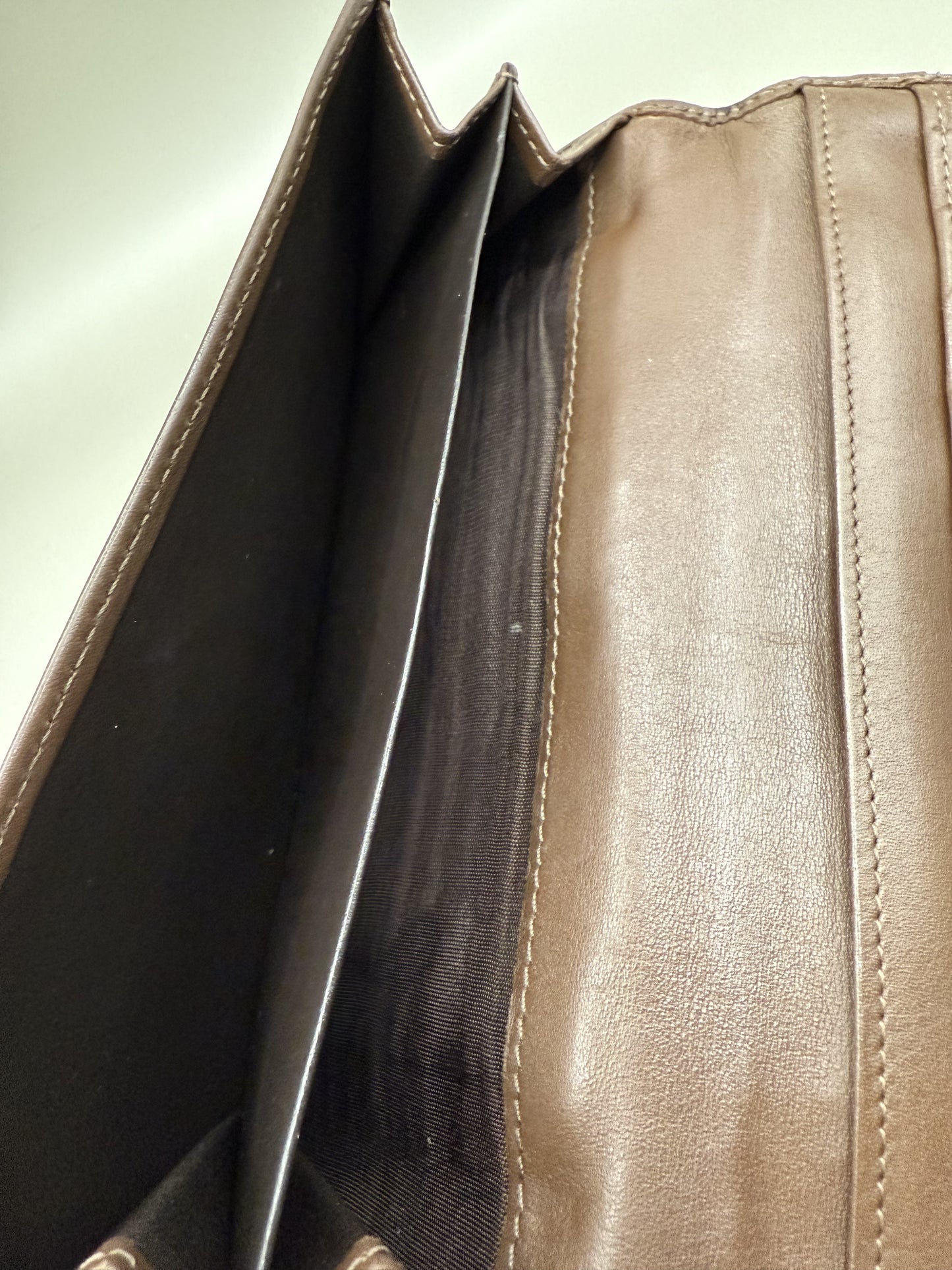 Vintage Gucci Monogram Long Wallet