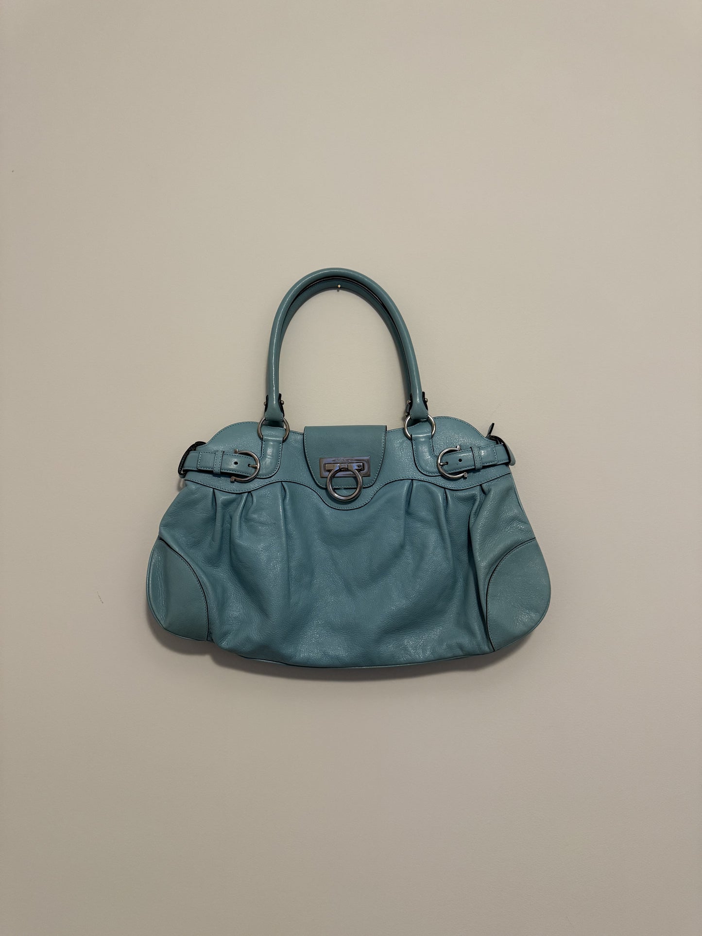 Salvatore Ferragamo Tiffany Blue Handbag