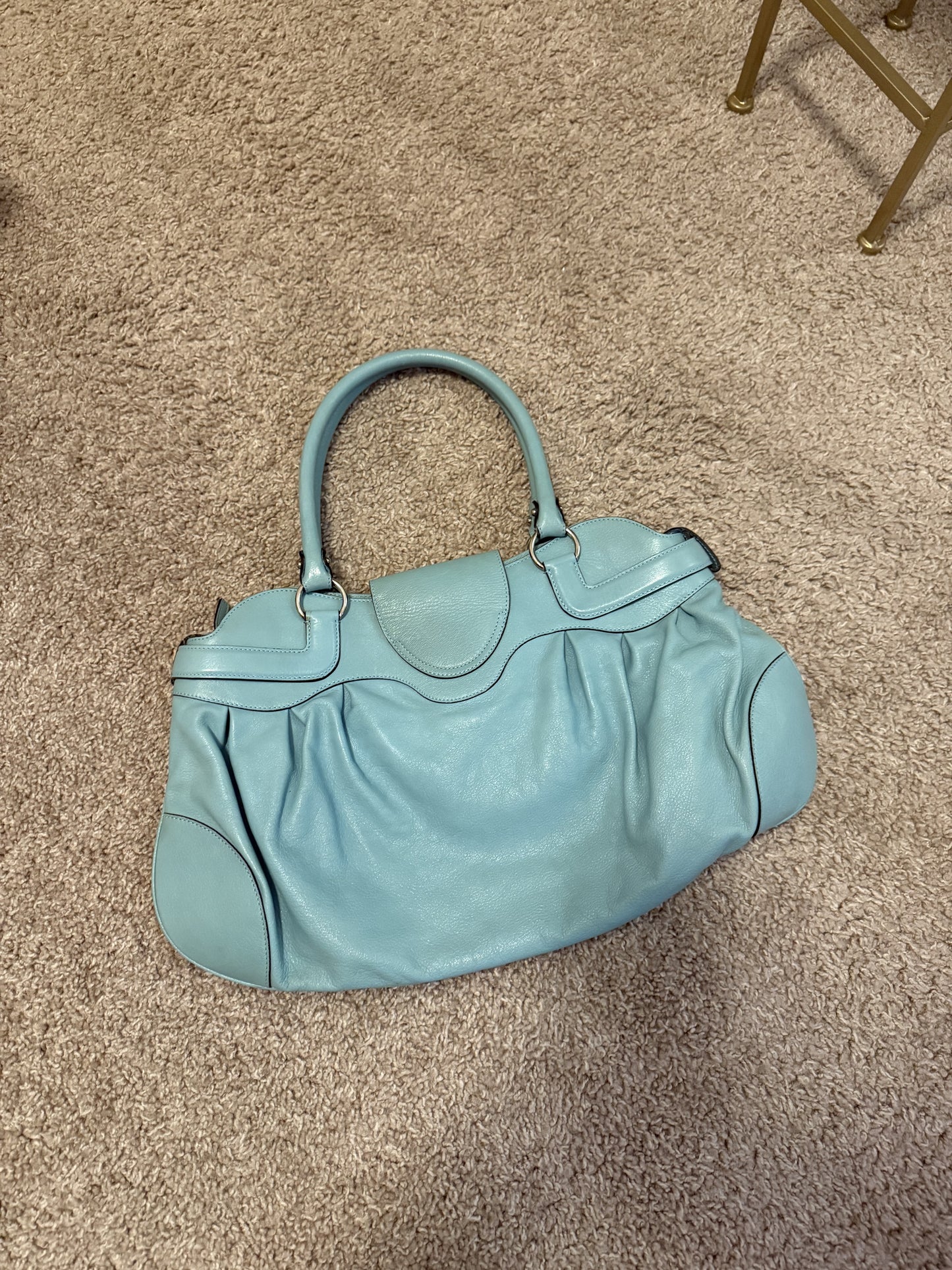 Salvatore Ferragamo Tiffany Blue Handbag