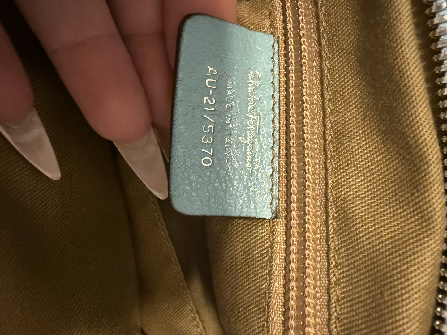 Salvatore Ferragamo Tiffany Blue Handbag