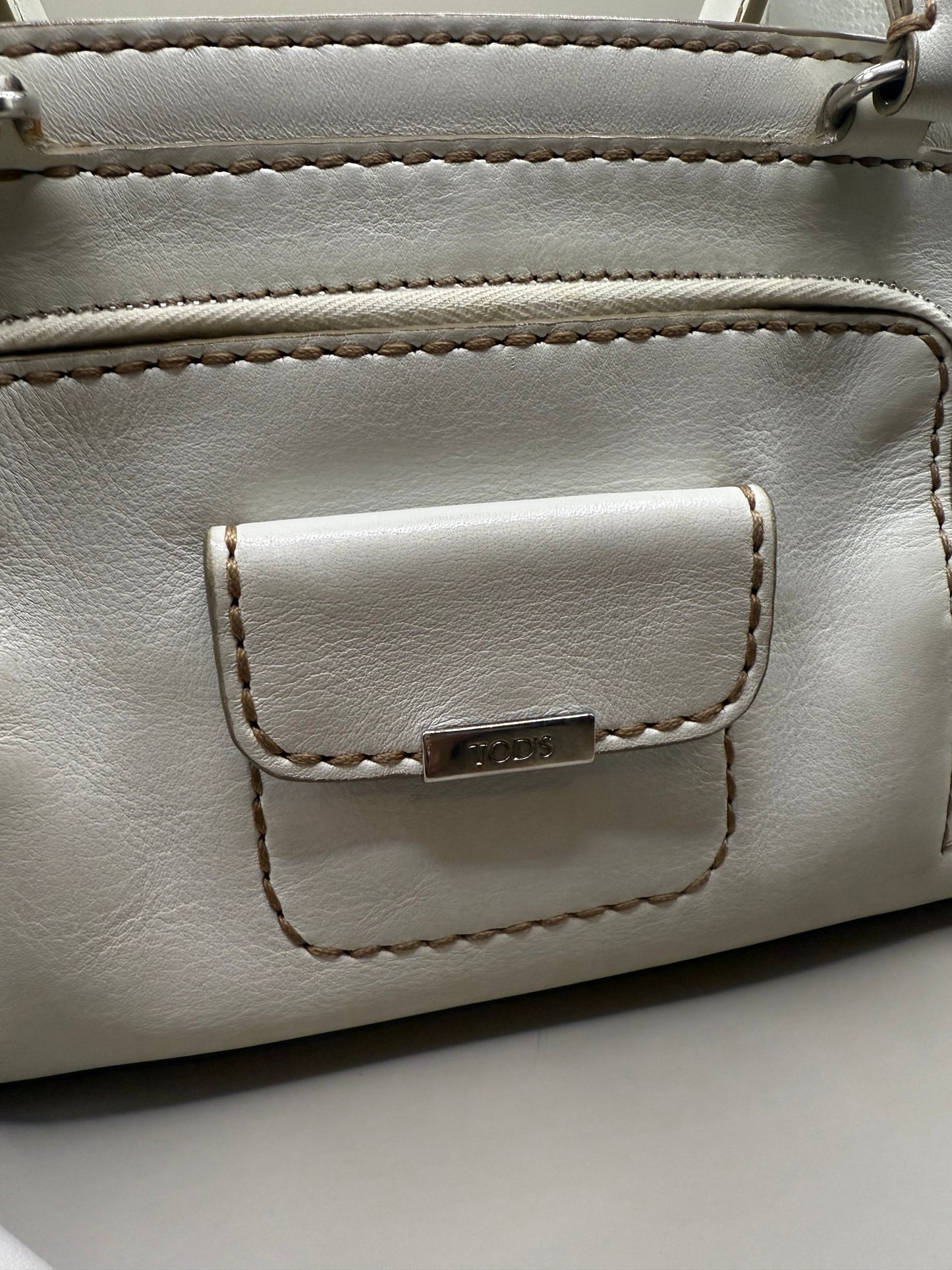 White Tod’s Leather Satchel