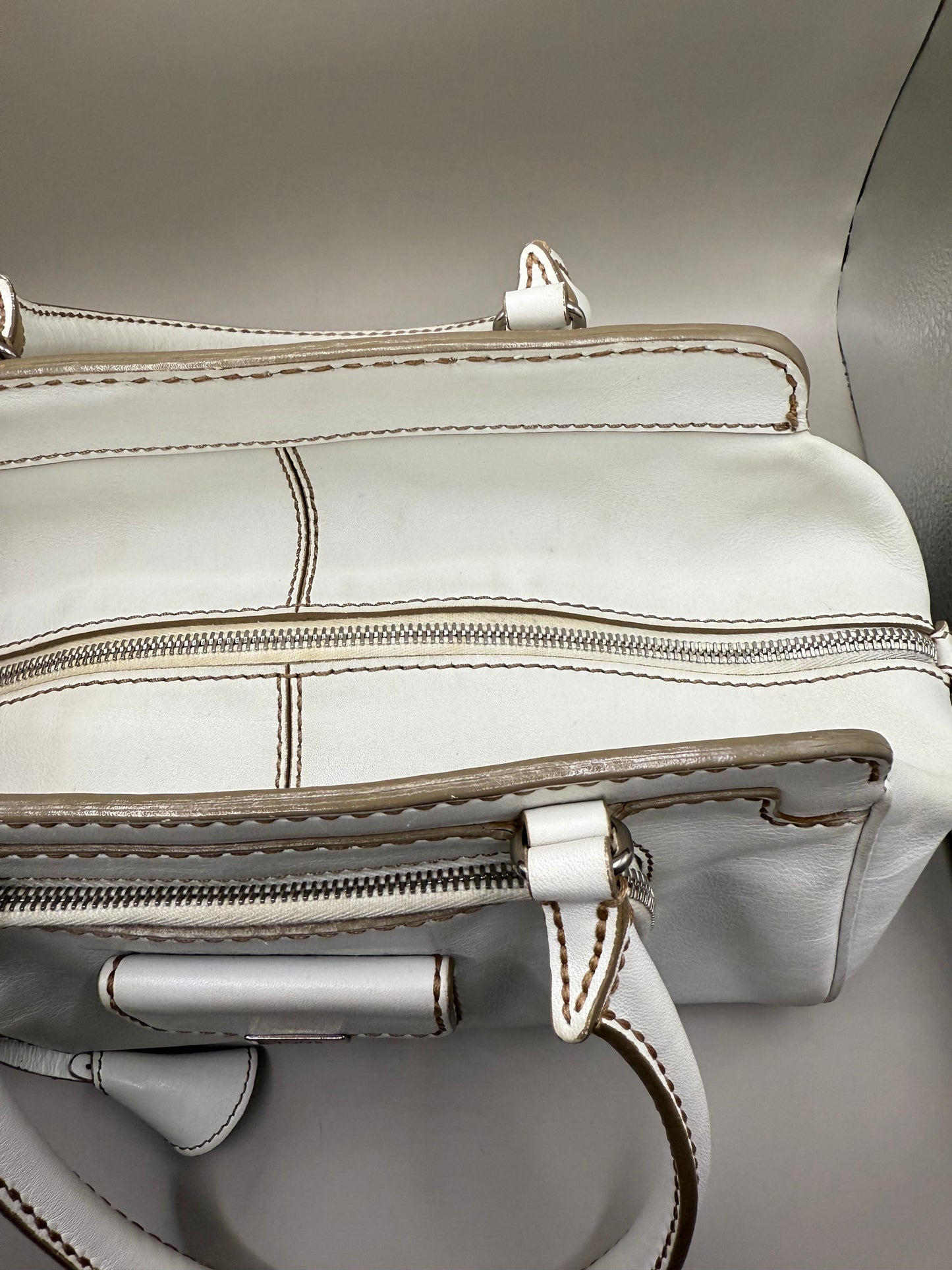 White Tod’s Leather Satchel