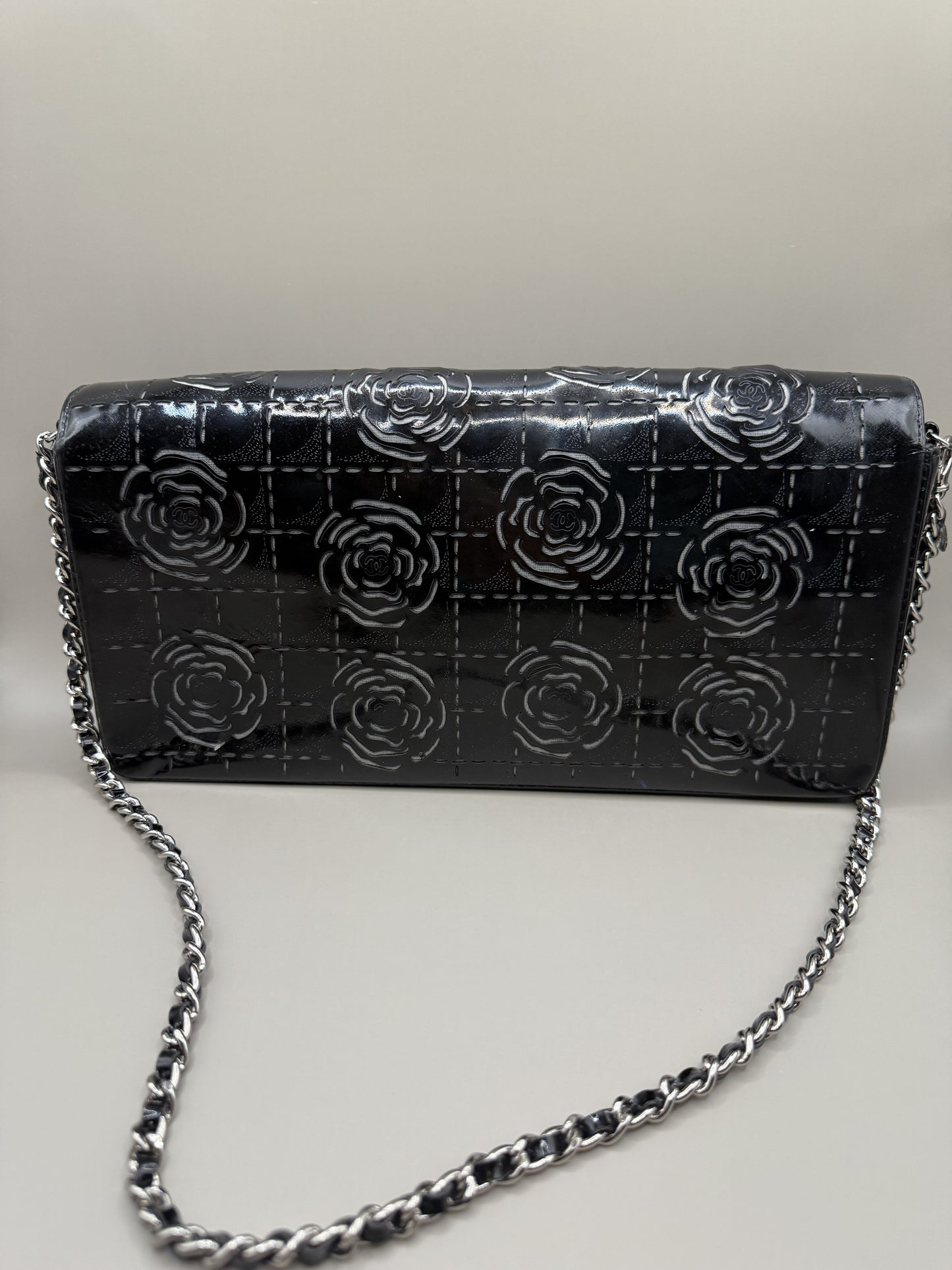 Limited Edition 2002 Chanel Camellia Flower East West Flap Bag