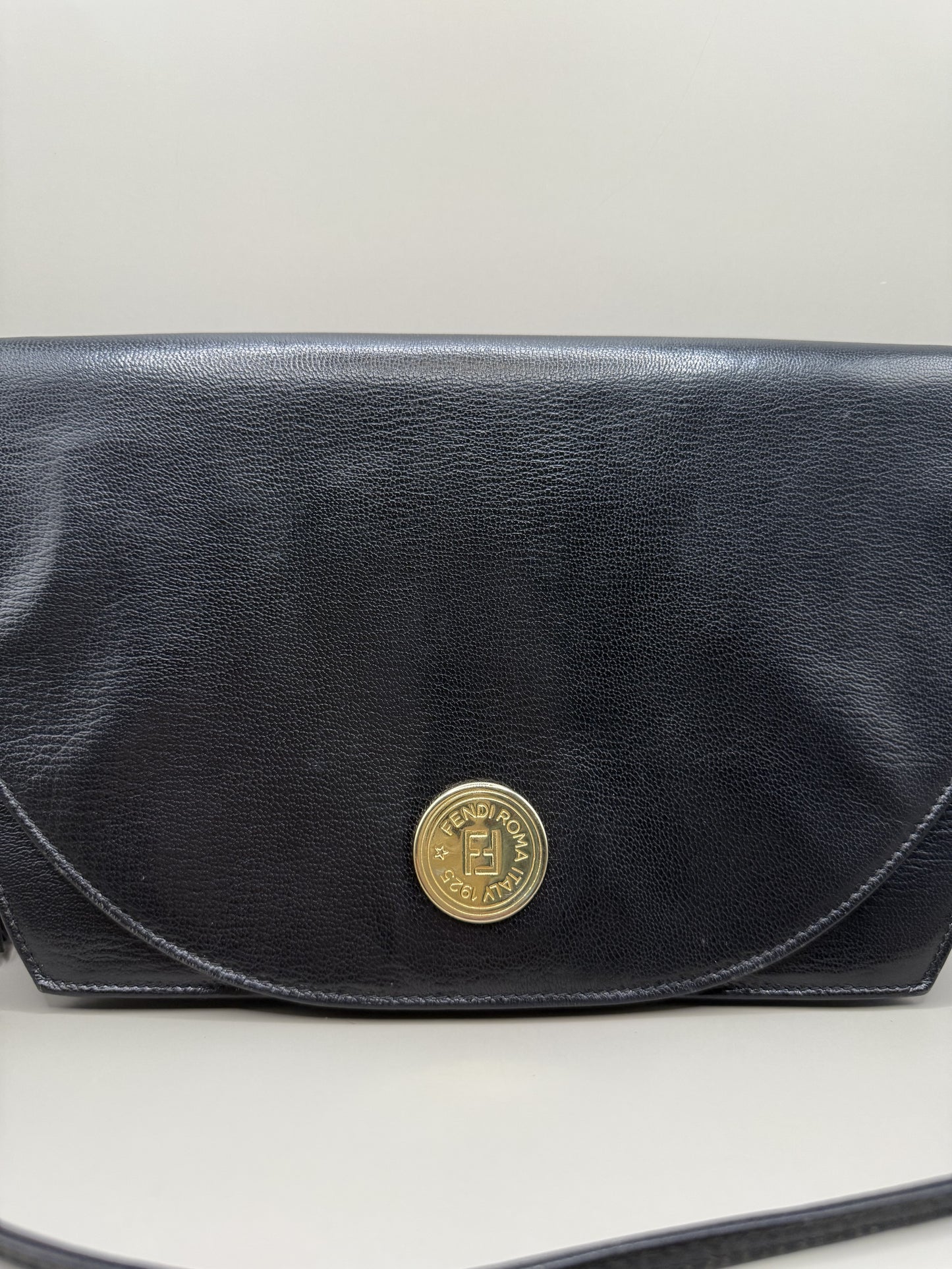 Vintage 90s Fendi Black Leather Bag - multiwear