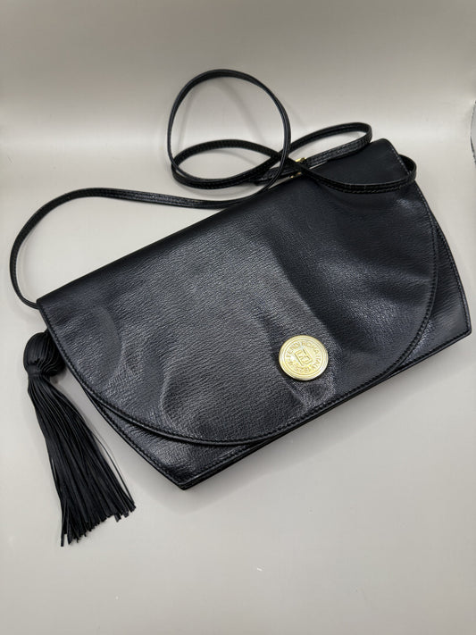 Vintage 90s Fendi Black Leather Bag - multiwear