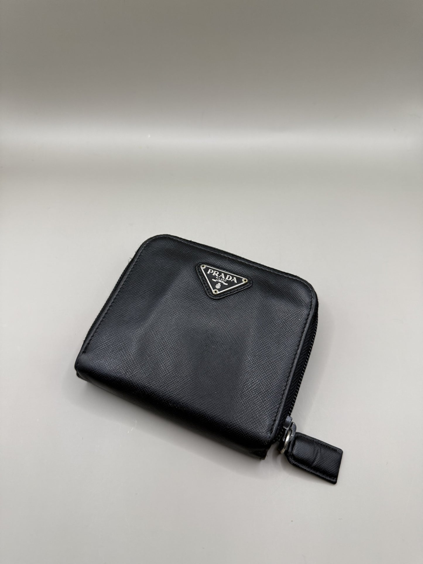 Vintage Prada Leather Compact Wallet