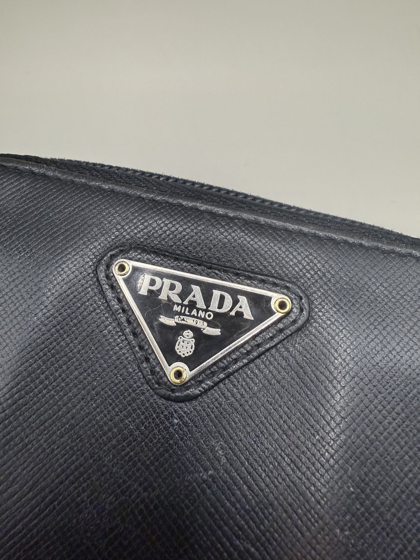 Vintage Prada Leather Compact Wallet