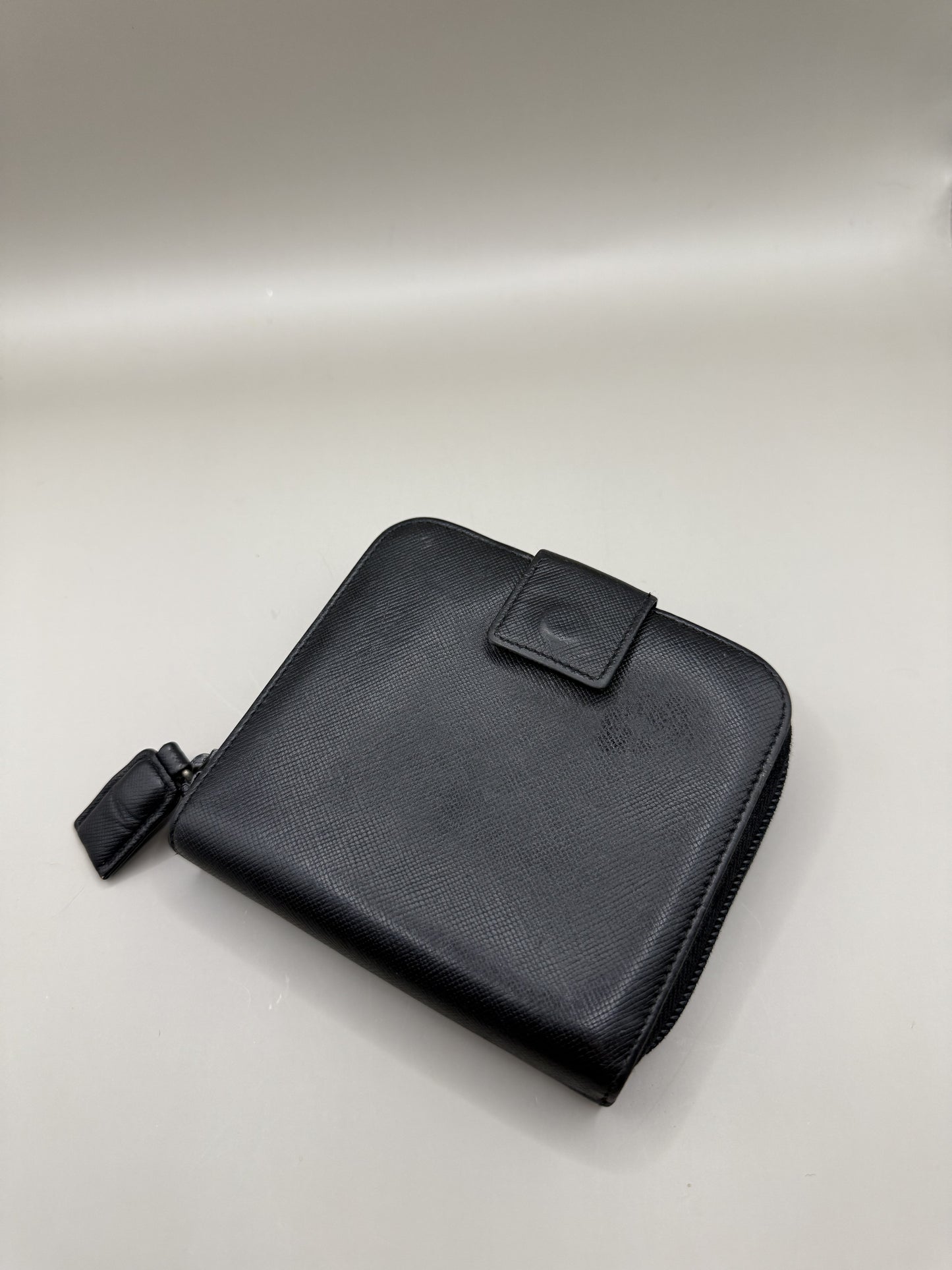 Vintage Prada Leather Compact Wallet