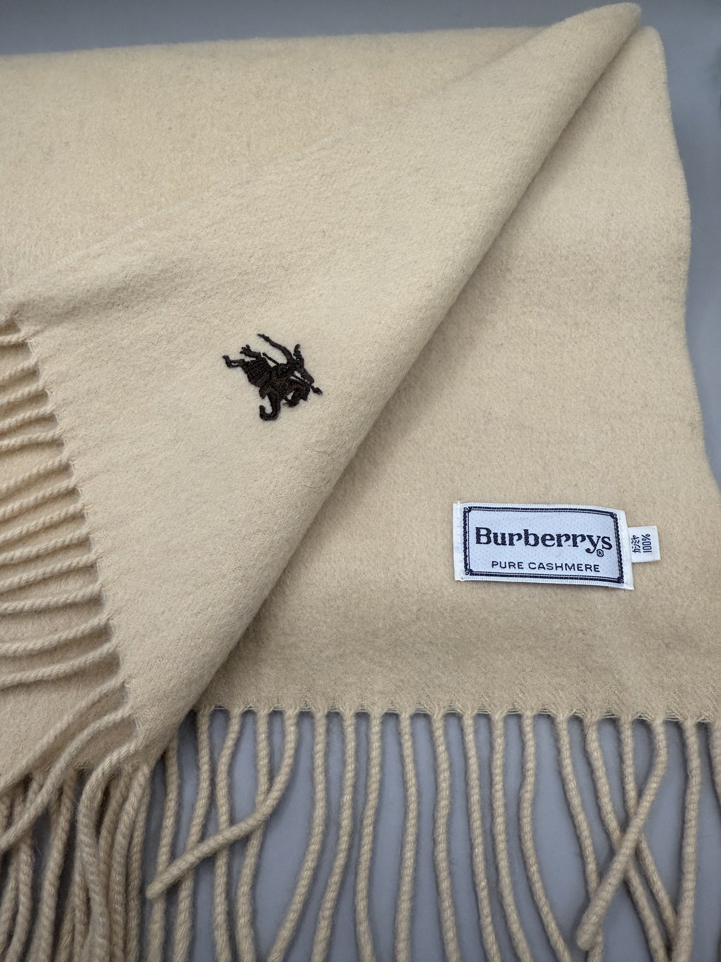 Vintage Burberry Cashmere Scarf