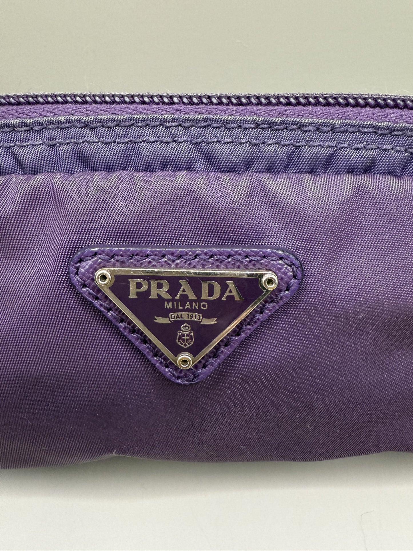 Vintage Prada Nylon Purple Pouch