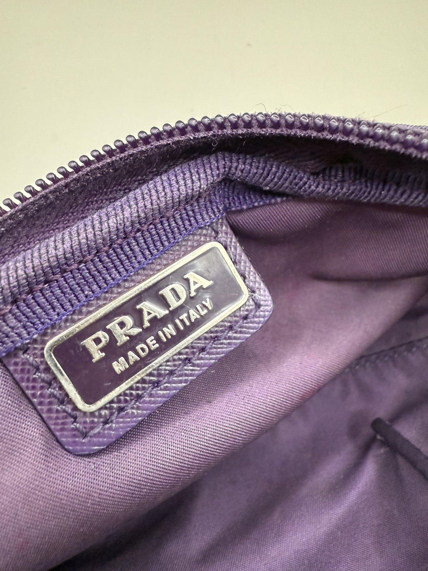 Vintage Prada Nylon Purple Pouch