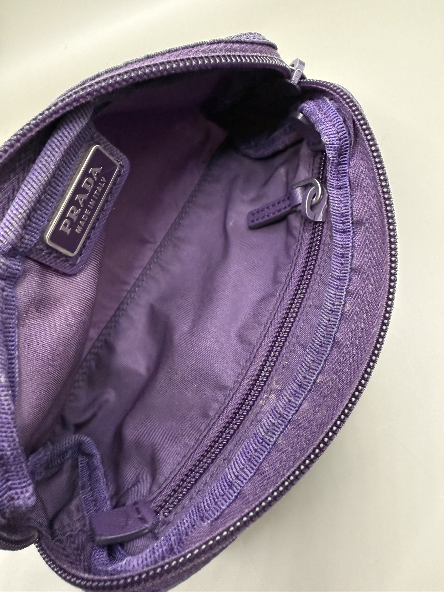 Vintage Prada Nylon Purple Pouch