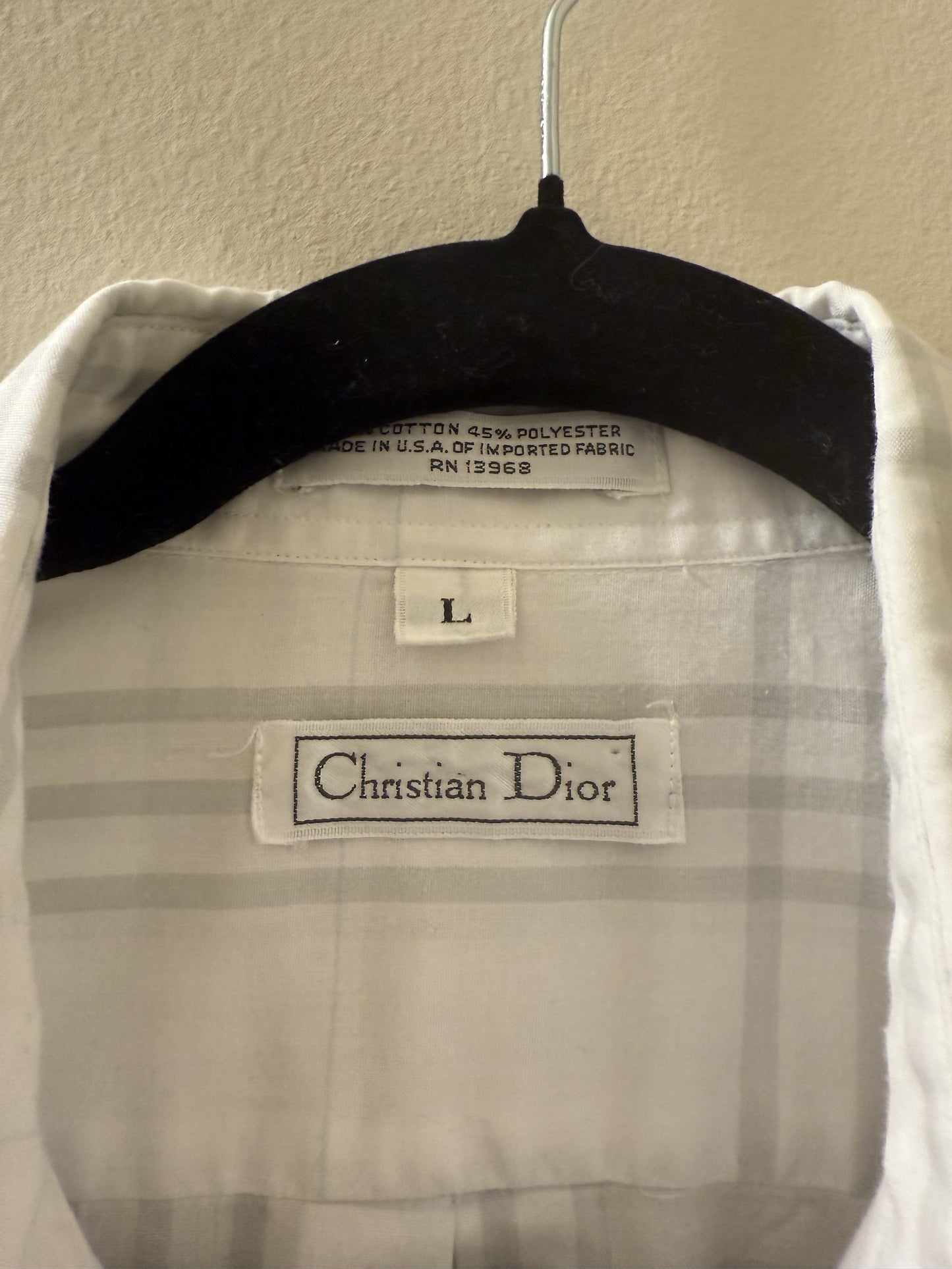 Vintage 80s/90s Dior Men’s Shirt -Large