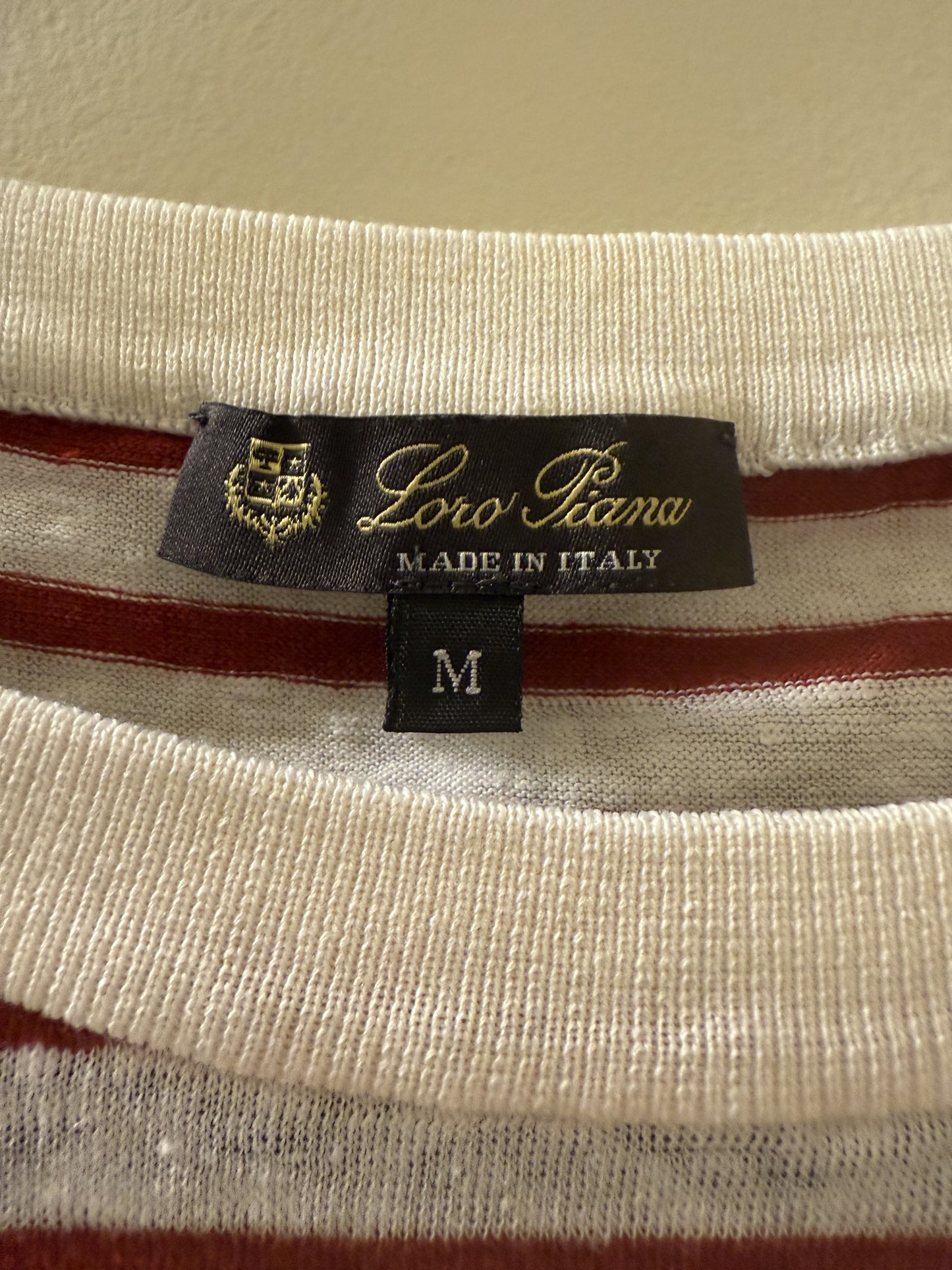 Loro Piana Linen Striped Top - Medium