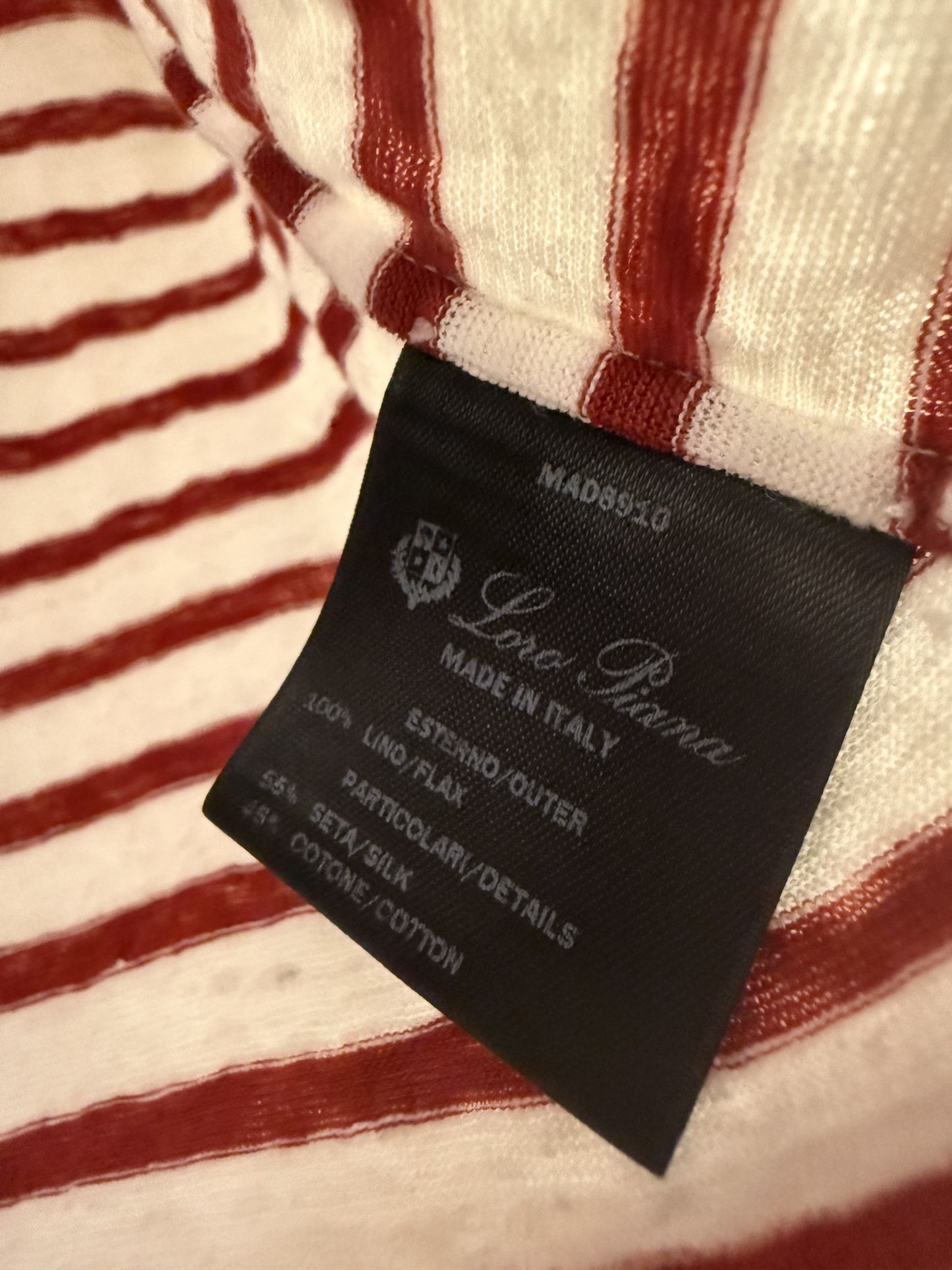 Loro Piana Linen Striped Top - Medium