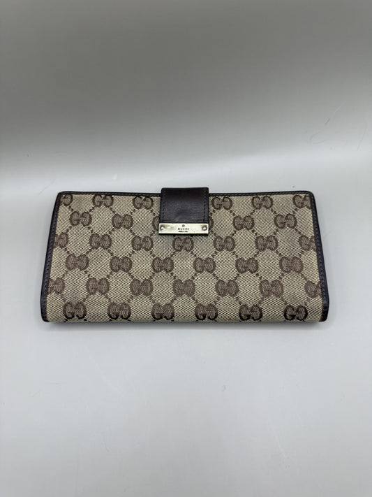 Vintage Gucci Monogram Long Wallet